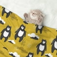 thumbnail image 2 of Yiaed Cartoon Bear Yellow Print Dog Blankets-Cat Blanket Washable for Couch Protection,Puppy Blanket, Soft Plush Reversible Throw Furniture Protector-Medium, 2 of 8