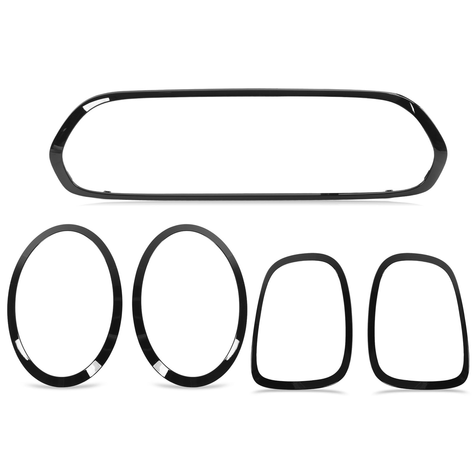 Headlight Taillight Bezel Cover, Grille Surround Trim Sturdy Simple Installation Anti Scratch