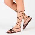 thumbnail image 6 of Journee Collection Womens Jess Ankle Wrap Low Block Heel Sandals, 6 of 6