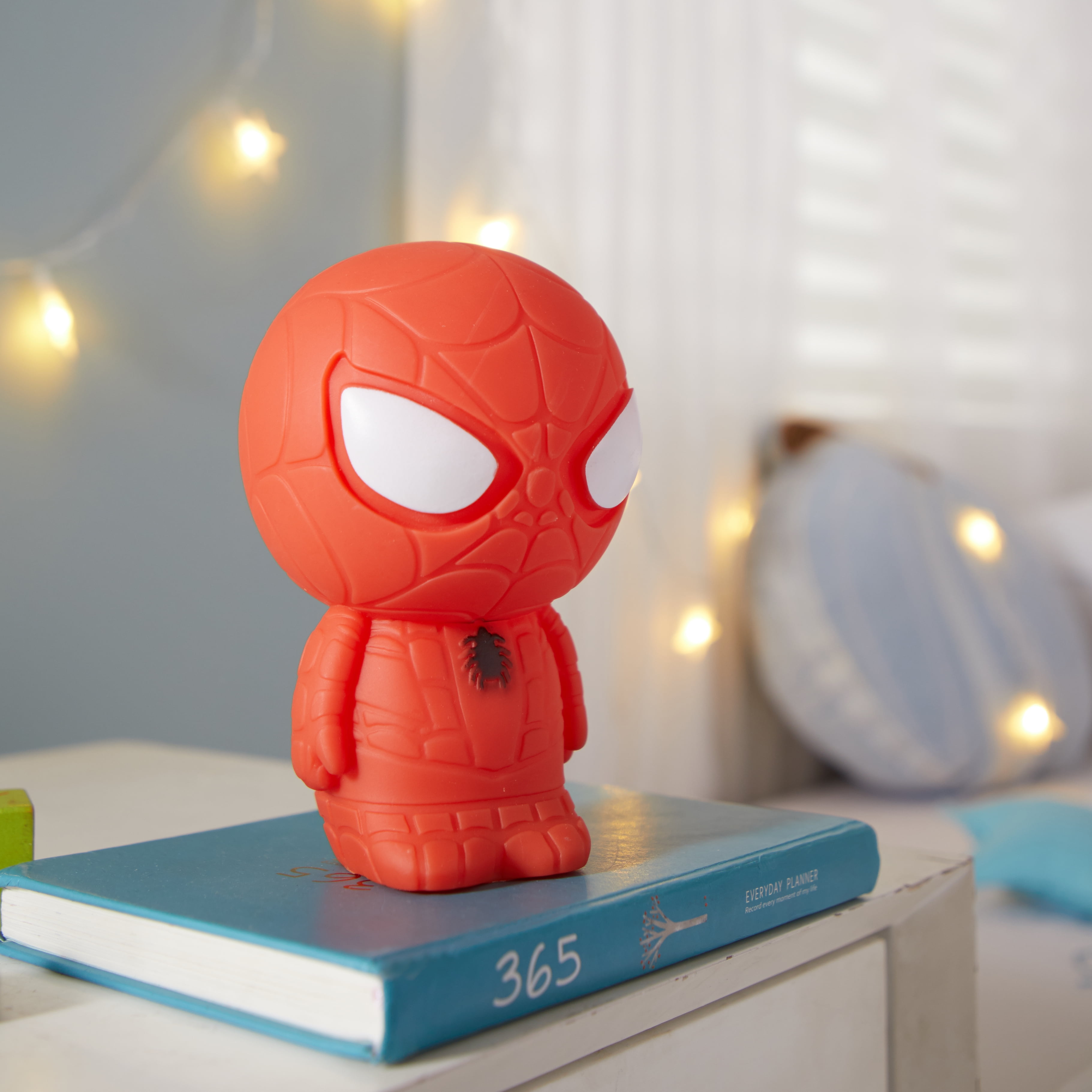 3D Gift Spiderman Super Hero LED Crystal Laser Night Light Desk Lamp Crafts RGB 