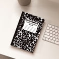 thumbnail image 4 of Wide Ruled Composition Notebook, Marble Cover, 60 Pages, 1 Count, Office Supplies for Teens & Adults, A5 Black, 4 of 4