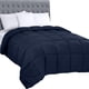 thumbnail image 1 of Ropa de cama Edredon Utopia para todas las estaciones, 250 g/m², doble color azul marino, 1 of 7