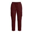 thumbnail image 4 of Hvogkswy Cargo Pants Women High Waisted Drawstring Solid Color Casual Straight-Leg Pants with Multi Pockets Lightweight Comfy Summer Cargo Pants, 4 of 6