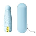 thumbnail image 2 of Tnobhg 1 Set Sun Umbrella Strong Reinforced Structure Windproof Convenient Five-folding Sunny Rainy Umbrella Travel Supply, 2 of 8