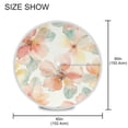 thumbnail image 3 of Round Tablecloth 60*60 Inches Round Tablecloth Outdoor Style Tablecloth With Umbrella Holes Tablecloth Outdoor Suitable For Kitchens and Dining Rooms Colorful Red Flowers, 3 of 8