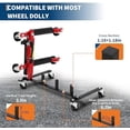thumbnail image 2 of Car Dolly Storage Rack - Heavy Duty 4 Wheel Dolly Holder with 360° Swivel Casters, Universal Jack Stand Organizer for Garage Workshop Auto Repair Shop, Space Saving Tool Storage, 2 of 5