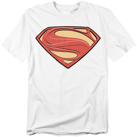 Man of Steel T-Shirt New Solid Shield Unisex Graphic Tee For Men & Women White 
