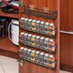 thumbnail image 2 of Set of 4 Wall Mounted Metal Spice Racks for Hanging with Glue or Screw Mounting Black, 2 of 5