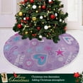 thumbnail image 6 of GZHJMY Love Heart Christmas Tree Skirt 48", Valentine's Day Tree Skirt Double Layers Polyester Easter Tree Skirt for Valentine's Day Holiday Party Decoration, 6 of 6