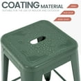 thumbnail image 5 of Stackable Bar Stools Set of 4, 24 Inch Metal Counter Height Stools for Indoor Outdoor Kitchen Patio Classroom Garden, Industrial Barstools (Dark Green), 5 of 8