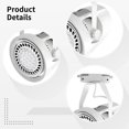 thumbnail image 4 of Track Light Spotlight with Mount, Commercial LED Track Lighting Head, Adjustable Ceiling Light Fixture for Retail Store Display, Surface Mount Directional Lighting, White Aluminum Housing, 4 of 5