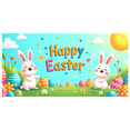 thumbnail image 5 of Happy Easter Backdrop with Bunnies Easter Egg Photography Decorations Garden Party Supplies Background Banner Spring Decor, 5 of 8