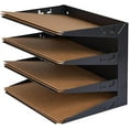thumbnail image 5 of EASY LIFE PRODUCTS Desk File Organizer Shelf Rack, Metal, black(4 Tier), 5 of 7