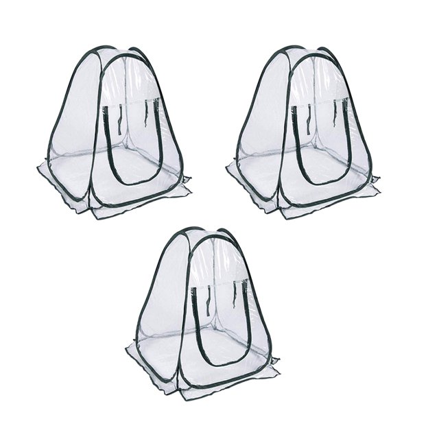 Up Greenhouse Small Gardening Flowerpot Cover 3Pcs Sunnimix Mini invernadero emergente
