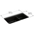 thumbnail image 7 of Kohler 8204-CM6 33.5 in. Undermount Double Bowl Kitchen Sink - Matte White, 7 of 7