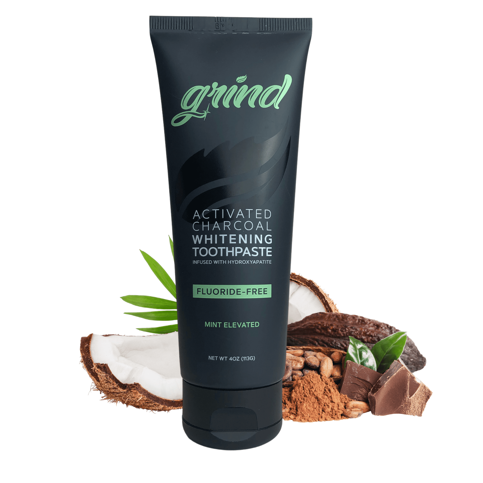 Grind Hydroxyapatite Toothpaste, Charcoal (4oz)