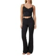 thumbnail image 2 of Yunliwuli Women's Summer Loungewear Set, Lace Patchwork Cami Tops with Bootcut Long Pants Sleepwear, 2 of 8
