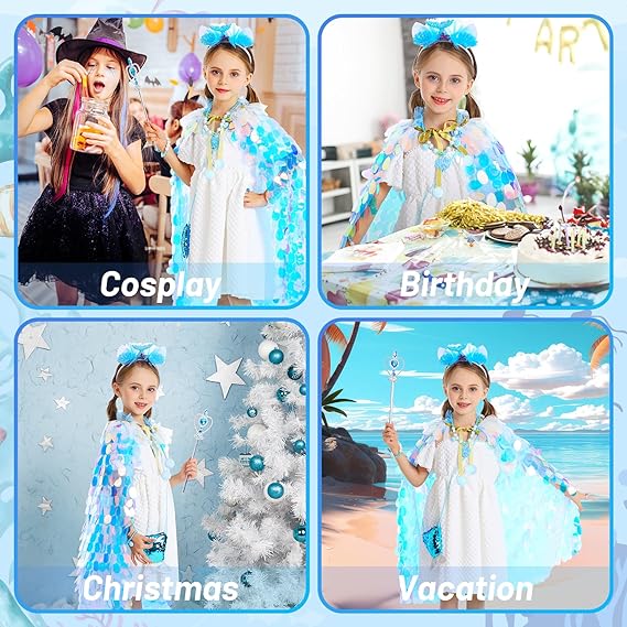 MUSICOZY Girls Princess Dress Up Toys,Baby Princess Dress Up Clothes Rainbow Mermaid Cape Kit 9 Pcs Gift Set for Little Girls 3 4 5 6 7 8 Years,kids ... MUSICOZY Girls Princess Dress Up Toys,Baby Princess Dress Up Clothes Rainbow Mermaid Cape Kit 9 Pcs Gift Set for Little Girls 3 4 5 6 7 8 Years,kids ...