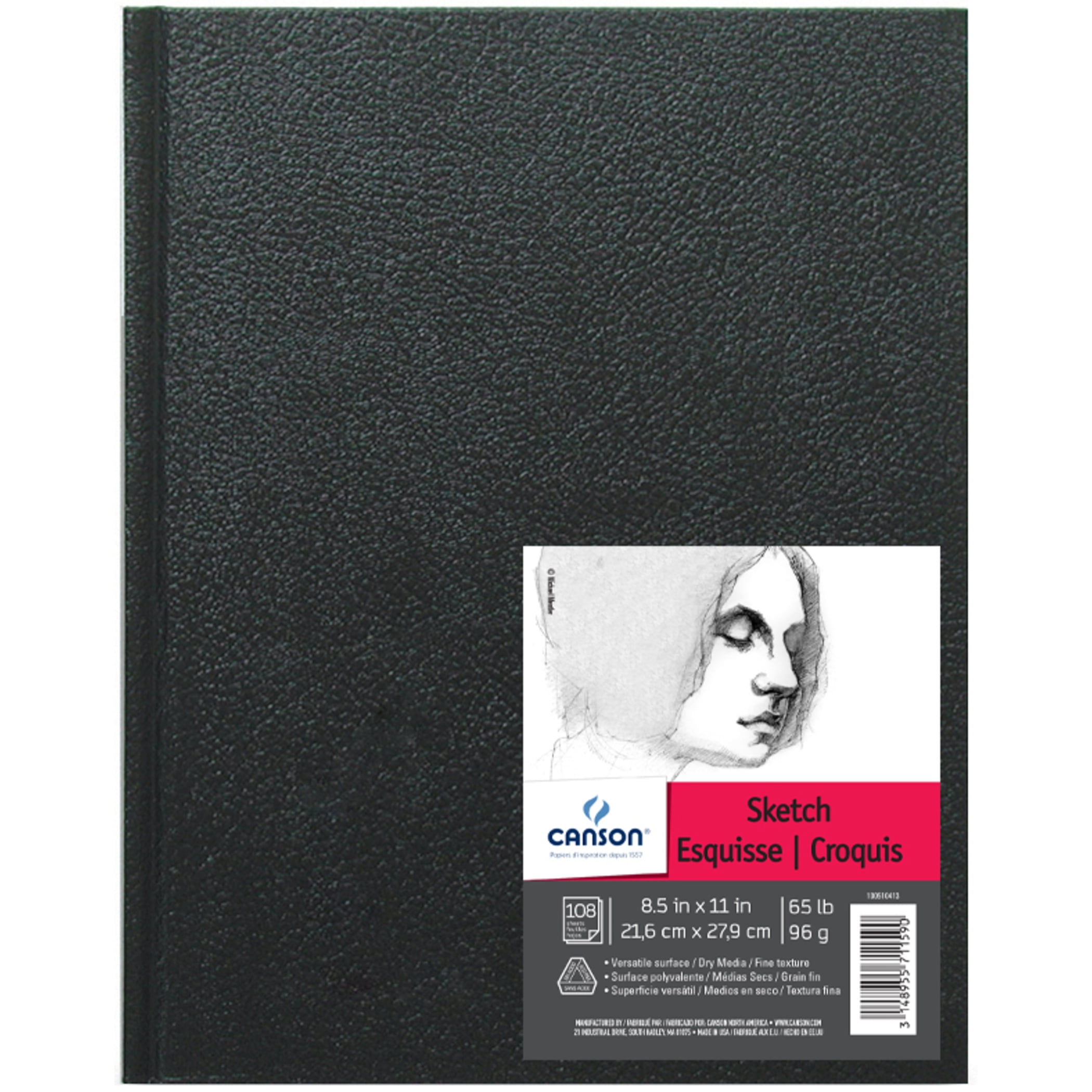 Canson Field Sketch Book - 11x14 Inch Spiral Bound Artist Sketchpad