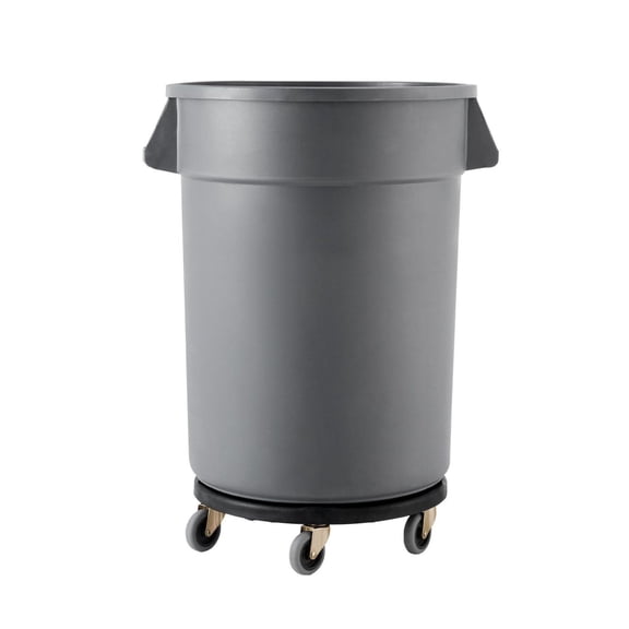 Trash Can Dolly - 20-55 Gallon Rolling Base, Lockable Wheels