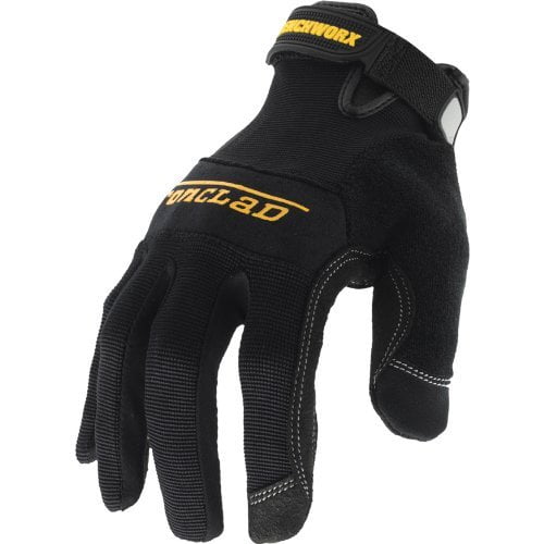Wrenchworx(R) Mechanics Gloves, Synthetic Leather Palm, Nylon Back, S, Black