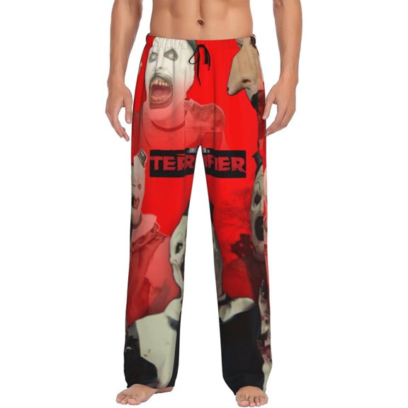 Terrifier Pajama Pants Drawstring Elastic Waistband Loungewear Comfy Separate Bottoms Sleep PJ Pants for Men Women Small