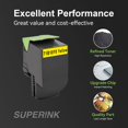 thumbnail image 4 of Cartouche de Toner Jaune Compatible Lexmark 71B10Y0 par Superink, 4 of 6