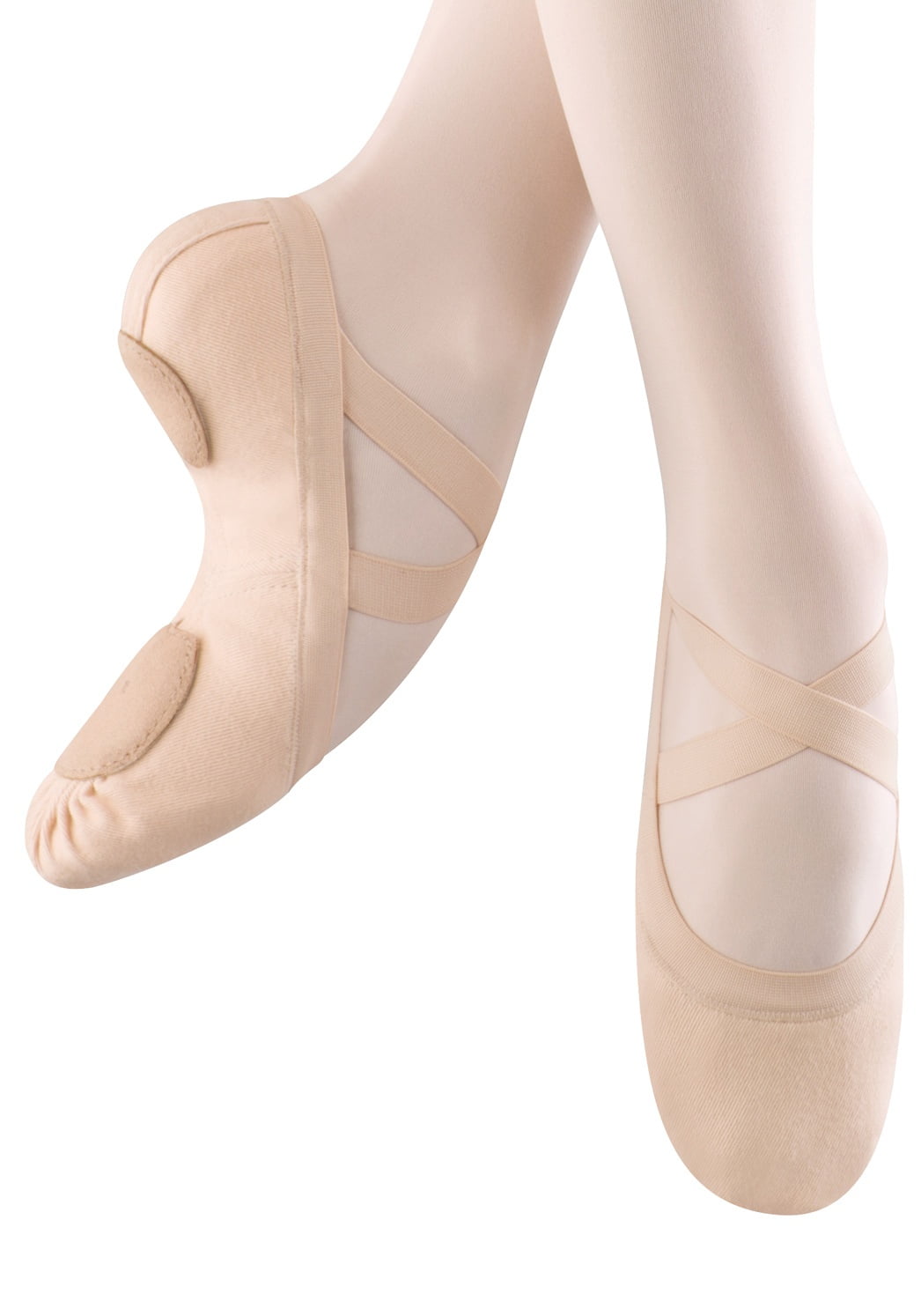 Bloch - Bloch Dance Women's Synchrony Split Sole Stretch Canvas Ballet, Pink, Size 5.5 Q