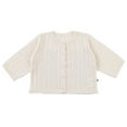 thumbnail image 3 of Hjtefg Girls Knit Cardigan - Lightweight Open Front Cover, Breathable Loose Fit Sweater for Children, Comfortable Seasonal Layering Piece,Color: Beige Size: 3-6 Months, 3 of 8