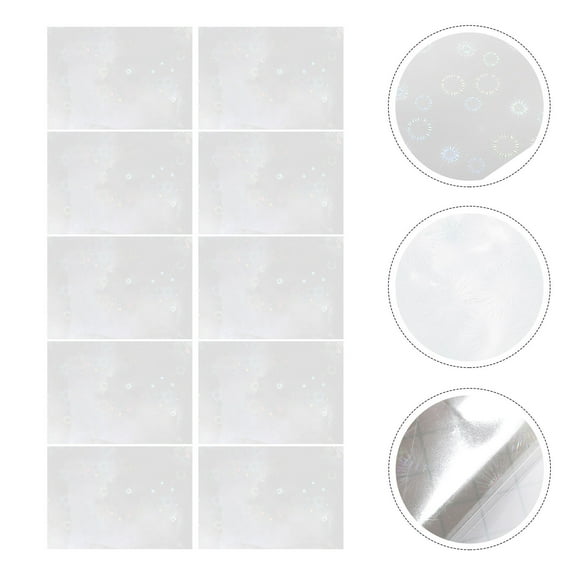 WHAMVOX 10 Sheets Photo Files Cold Laminating Film Decorative Film 30.00X21.00X0.10CM