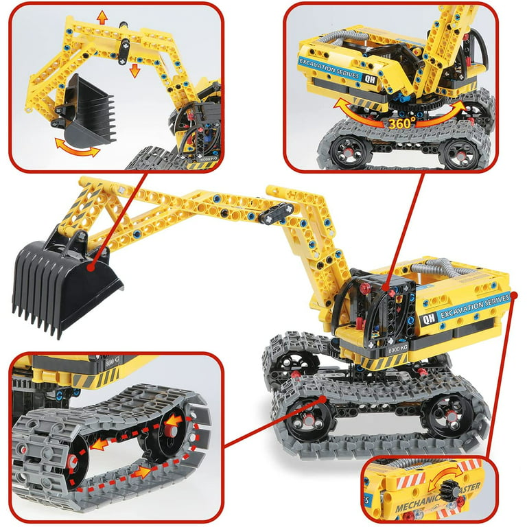Teklectric Toys, Building Block Tool Kit, Compatible with Lego Blocks and  Technic