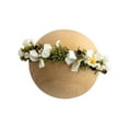 thumbnail image 4 of Diadema de flores recién nacidas 0-6 meses Banda para para el cabello Fotografía ajustable Corona Floral Corona para los bebés de cumpleaños Estilo a, 4 of 10
