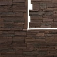 thumbnail image 6 of Ekena Millwork 48 5/8"W x 24 3/4"H x 1 1/4"D Cascade Stacked Stone, EverStone Faux Stone Siding Panel, Deep Creek, 6 of 9