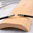 thumbnail image 6 of GKNET Black Wax Leather Cord Stainless Steel Rotary Clasp Necklace Choker Rope Je^ WY4-45cm-/-1mm, 6 of 9