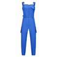 thumbnail image 4 of Fesfesfes Jumpsuit for Women Casual Overalls Sleeveless One-Piece Waist Suspenders Leggings Jumpsuits, 4 of 9