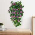 thumbnail image 4 of Fwttom 2.1 FT Artificial Flowers Vines, Colorful Hanging Fake Flowers Petunia Vine for Wall Decoration Wedding Party Home Decor, Mother's Day Gifts, 4 of 5