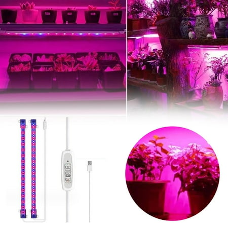 

ManxiVoo LED Grow Light Supplement Lamp USB Timer Intelligent Dimmable Sunlight Full Light