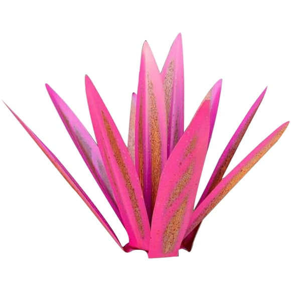 Agave deja bricolaje metal hierro arte planta estatua decoración del hogar adornos para jardín césped césped, rojo