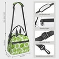 thumbnail image 2 of Uemuo Green Various Lemons Printed Lunch Bag Lunch Box Reusable Insulated Lunch Tote Bag, Leakproof Thermal Cooler Sack Food Handbags Case High Capacity, 2 of 5