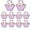 Purple, variant on qczoyp 10 Pack Mini PU Leather Bowknot Gift Bags: Reusable Mini Handbag Gift Boxes with Heart-shape Handle, Party Favor Bags for Weddings, Baby Showers, Christmas, Halloween Party Decor (White)