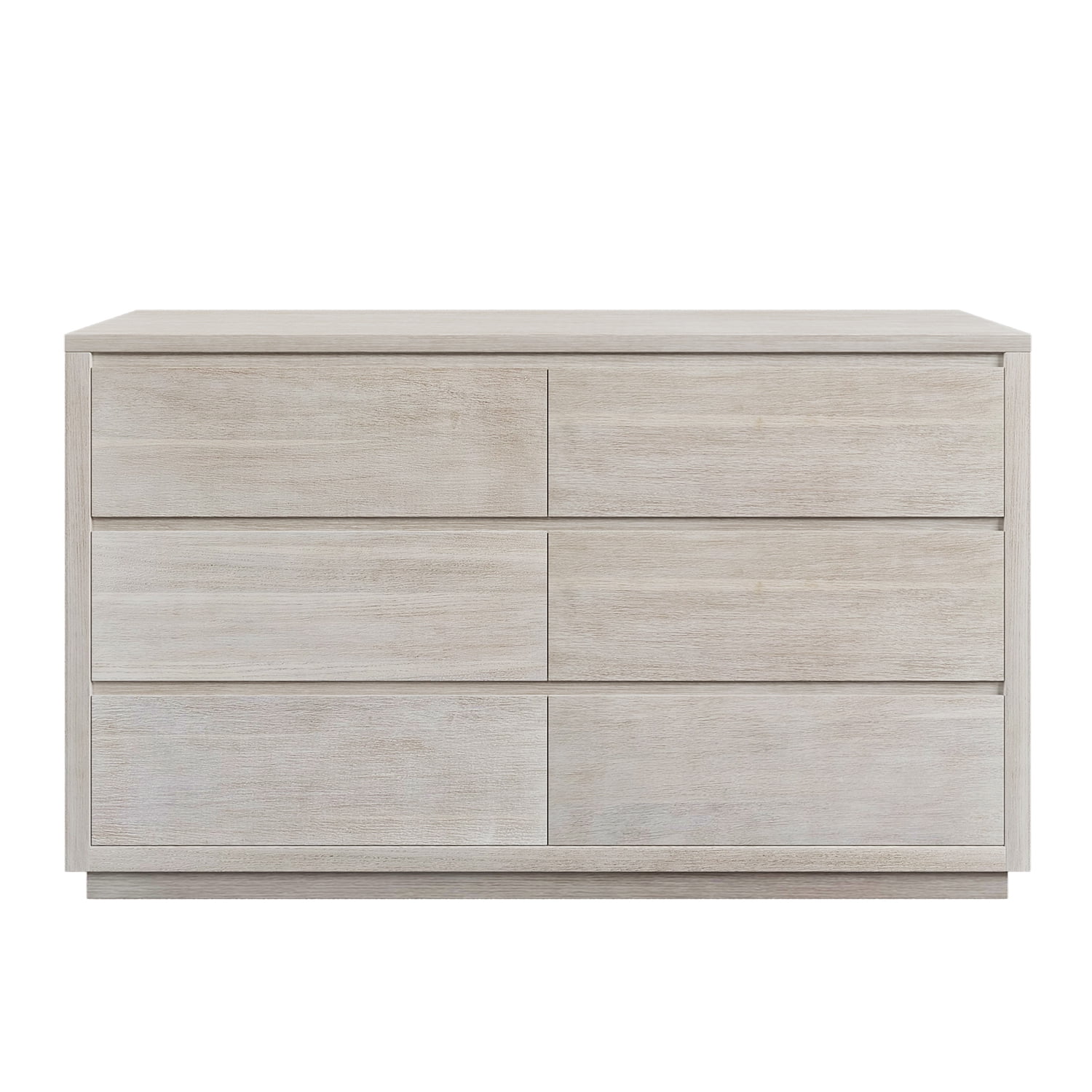 Kadyn 6-Drawer Dresser, Modern Farmhouse Dresser with Drawer, Soild Wood Double Dresser for Bedroom, Stone Gray Kadyn 6-Drawer Dresser, Modern Farmhouse Dresser with Drawer, Soild Wood Double Dresser for Bedroom, Stone Gray