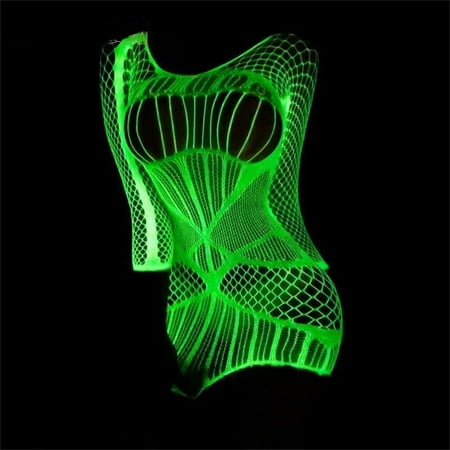 

Cuoff Socks Glow-in-the-dark Fishnet Stocking Women Sexy Luminous High Waist Hollow Out Thigh Pantyhose Socks Tights Stockings