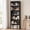 Black, variant on Walsunny 6 Tier Bookshelf, Wooden Bookcase with Storage, 71" Tall Open Display Shelf for Living Room Home Office, Black