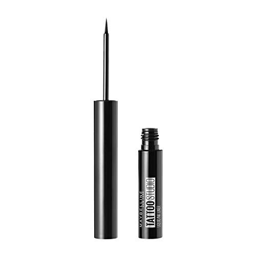 Maybelline Tattoostudio Liquid Ink Eyeliner Eye Makeup Ink Black 0 08 Fl Oz Walmart Com Walmart Com