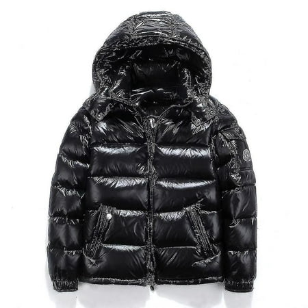 Shiny Down Jacket Men's Winter Jacket Stand Collar Down Jacket With ...
