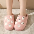 thumbnail image 3 of BERANMEY Halloween Slippers for Women Perfect Soft Plush Comfy Warm Slip-On Cute Womens Slippers Indoor Fluffy House Slippers for Women and Men Non-slip Fuzzy Flat Slides, 3 of 8