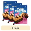 (3 pack) Pure Protein Bar, Brookie Bar, Gluten Free, 19g Protein, 1.76 oz, 4 Count
