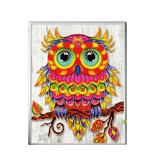 5D Rhinestones Diy Cat Butterfly Diamond Painting Cross Diamond Cross Stitch Elephant Owl Animal Embroidery Needlework Gift Office Decoration