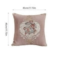 thumbnail image 3 of TERGAYEE Pillow Covers 17.7 Inches 45cm Wide Wide Pack Of European Emboss Flower Pillows Sofa Waist Cushions Car Bedrooms Home Backrests Pillowcases Home Supplies, 3 of 6