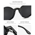 thumbnail image 4 of HEPIDEM Acetate Men Retro Vintage Polarized Sunglasses for Women,Trendy UV400 Protection Round Frames Eyewear Zolman (Black Gray Small), 4 of 7